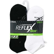 Wholesale - 6pk MEN WHT/BLK CUSHIONED LOW CUT SOCKS SIZE 10-13 C/P 36, UPC: 194587535519